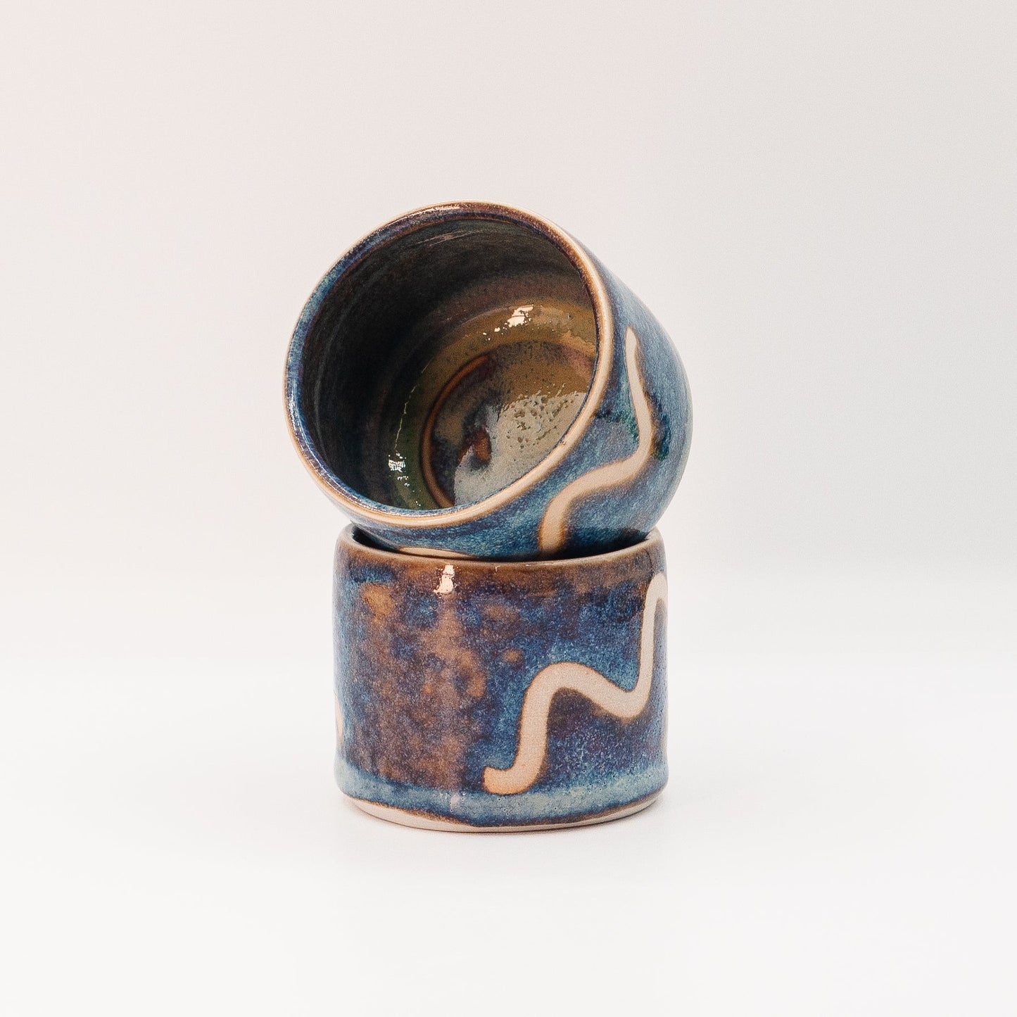 Tiny Pots Set/3 (Blue)