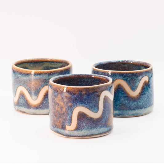 Tiny Pots Set/3 (Blue)